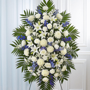 Blue & white Lewis Funeral Home